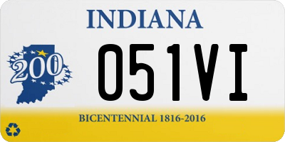 IN license plate 051VI