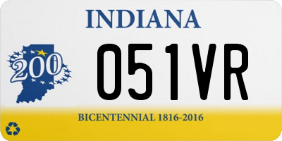 IN license plate 051VR