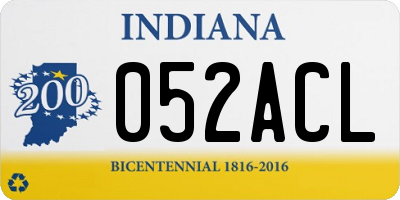 IN license plate 052ACL