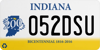 IN license plate 052DSU