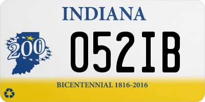 IN license plate 052IB