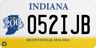IN license plate 052IJB