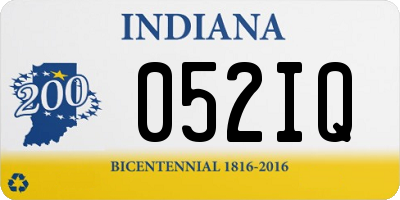 IN license plate 052IQ