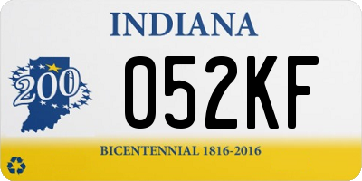 IN license plate 052KF