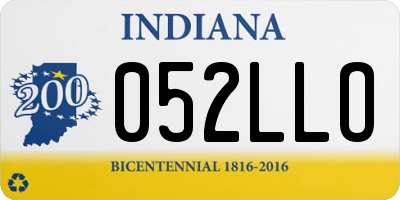 IN license plate 052LLO