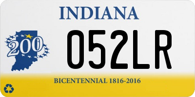 IN license plate 052LR