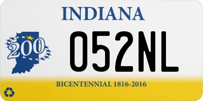 IN license plate 052NL