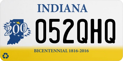 IN license plate 052QHQ