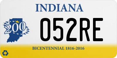 IN license plate 052RE