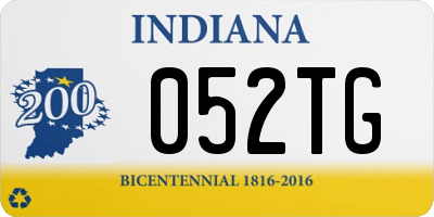 IN license plate 052TG