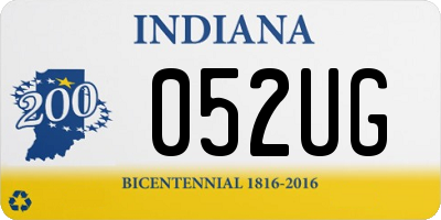 IN license plate 052UG