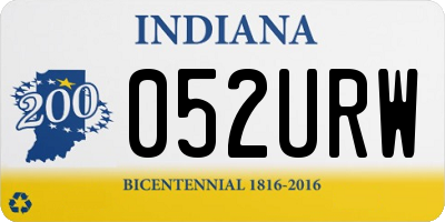 IN license plate 052URW
