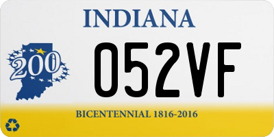IN license plate 052VF
