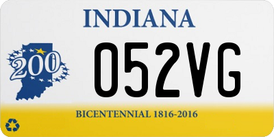 IN license plate 052VG