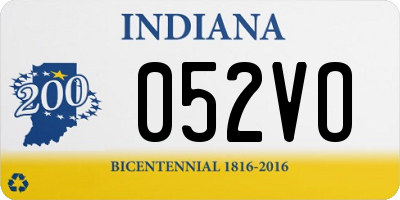 IN license plate 052VO