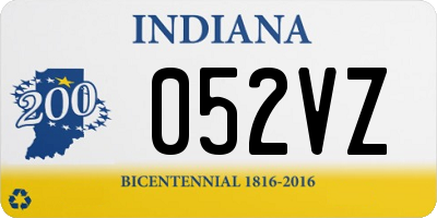 IN license plate 052VZ