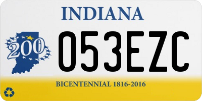 IN license plate 053EZC