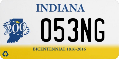 IN license plate 053NG