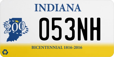 IN license plate 053NH