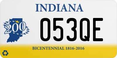 IN license plate 053QE