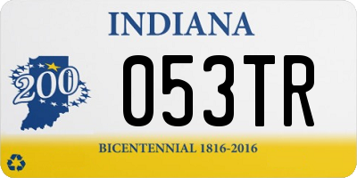 IN license plate 053TR