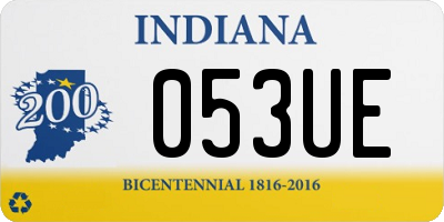 IN license plate 053UE