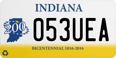 IN license plate 053UEA