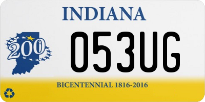 IN license plate 053UG