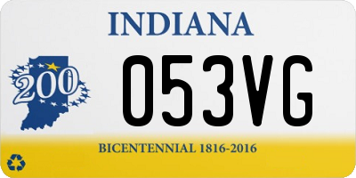 IN license plate 053VG