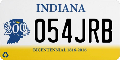 IN license plate 054JRB