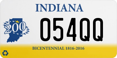 IN license plate 054QQ