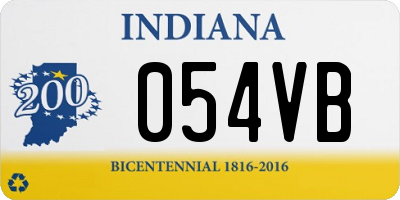 IN license plate 054VB