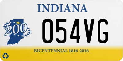 IN license plate 054VG