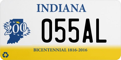 IN license plate 055AL