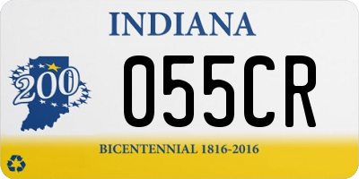 IN license plate 055CR