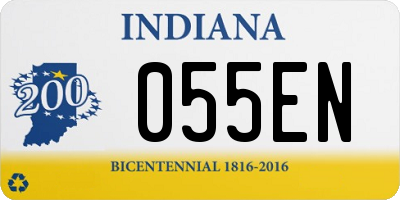 IN license plate 055EN