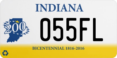 IN license plate 055FL