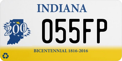 IN license plate 055FP