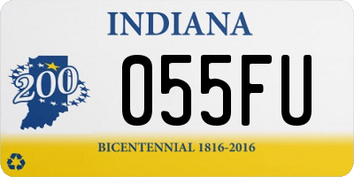 IN license plate 055FU