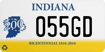 IN license plate 055GD