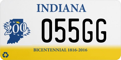 IN license plate 055GG