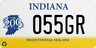 IN license plate 055GR