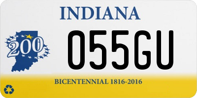 IN license plate 055GU