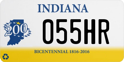 IN license plate 055HR