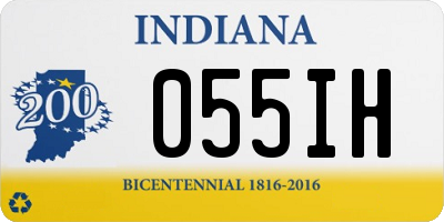 IN license plate 055IH