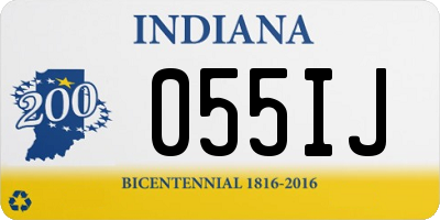 IN license plate 055IJ