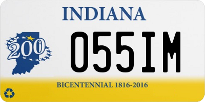 IN license plate 055IM