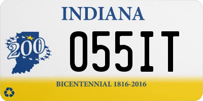 IN license plate 055IT