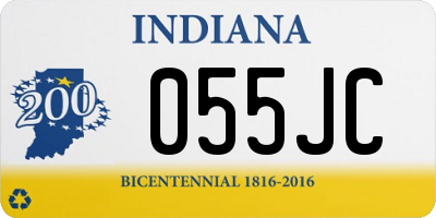 IN license plate 055JC