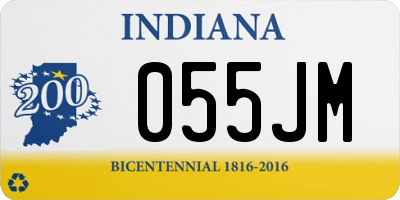 IN license plate 055JM